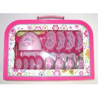 Bubbadoo 15pc Kids Tin Tea Set BD0029