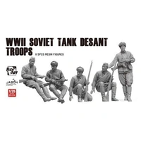 Border Model 1/35 WWII Soviet Tank Desant Troops Plastic Model Kit