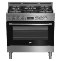 Beko 90cm Dual Fuel Stainless Steel Freestanding Oven