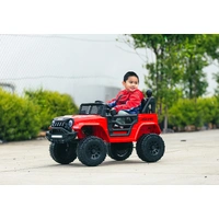 Lenoxx Jeep Inspired Remote Controlled Ride-on Children's Electric Car - Red BHM6588R