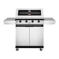 BeefEater 1200 Series - 4 Burner Stainless Steel BBQ With Side Burner