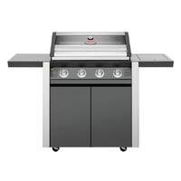 BeefEater 1600 Series - 4 Burner Stainless Steel BBQ With Side Burner (Dark)