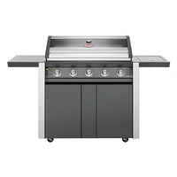 BeefEater 1600 Series - 5 Burner Stainless Steel BBQ With Side Burner (Dark)