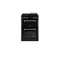 Belling 60cm Mini Richmond Dual Fuel Range Cooker - Black BMR60DODFB