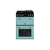 Belling 60cm Colour Boutique Mini Dual Fuel Range Cooker - Country Blue BMR60DODFCB