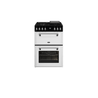 Belling 60cm Colour Boutique Mini Dual Fuel Range Cooker - White BMR60DODFW