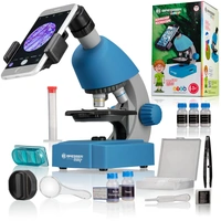 Bresser Junior 40x-640x Transmission Microscope Blue  BR-12869