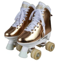 Bravo Sports Circle Society Metallic Rose Gold Roller Skates Size 3-7