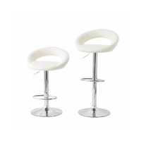 BAR STOOL,  SWIVEL LEG, PU MATERIAL, MEAS 32 X 40 X 110CM