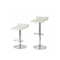 LENOXX BAR STOOL,  SWIVEL LEG, PU MATERIAL, 33 X 38 X 86.5CM