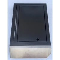BeefEater 1200 Series 5 Burner BBQ Trolley with Side Burner and Shelf - Black Enamel BTR1251BB
