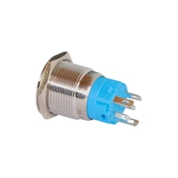 19mm WIFI White Push Button Switch - Stainless Steel Finish - 12-24V BUT-CUSTOM-WIFI-SS-WHT-10