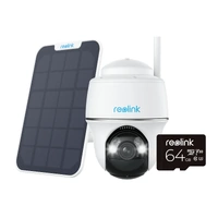 Reolink Argus PT(5MP)+Solar Panel+64GB SD CardSmart 5MP Pan& Tilt Wire-Free Camera BWPT2K05SP64