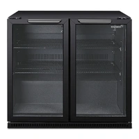 Back Bar Fridge - Double Door, 165L BLACK FINISH**DISPLAY MODEL ONLY - 1 PER CUSTOMER**