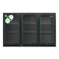 Back Bar Fridge - 266ltr Triple Door,  WHITE FINISH Reduced Heat, Noise and energy.**DISPLAY MODEL ONLY - 1 PER CUSTOMER**