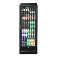 Upright Single door 435Ltr Black