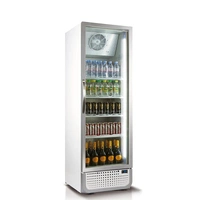 Single 410 Ltr,Glass White Door Display Refrigerator,