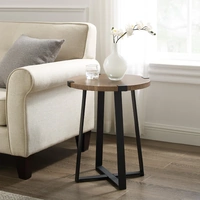 Criterion Capri End Table Ready To Assemble Dark Oak 450x450x500mm CAPRI-ET445DO