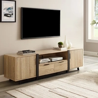Criterion Capri TV Unit Tall Ready To Assemble Oak 1800x400x500mm CAPRI1800LO