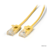 Laser 0.50m Ultra Slim Cat6 Network Cable Yellow CB-C6-0-50YLO