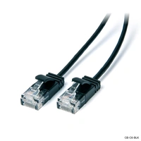 Laser 1m Ultra Slim Cat6 Network Cable Black CB-C6-01BLK