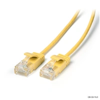 Laser 5m Ultra Slim Cat6 Network Cable Yellow CB-C6-05YLO