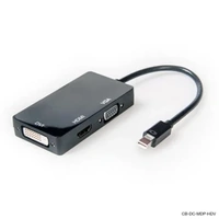 Laser 3-in-1 Mini DisplayPort to HDMI/DVI/VGA Adapter Male to 3 Female CB-DC-MDP-HDV