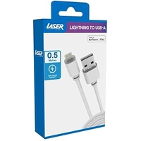 Laser 50cm MFi Lightning to USB-A Cable White CB-MFIAWT50-L