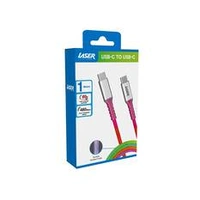 Laser 1m USB-C to USB-C Charging Cable Rainbow CB-RBUC1-122