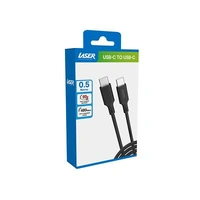 Laser 50cm USB-C to USB-C Charging Cable Black CB-UC50CB-115