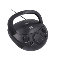 Laser CD Boombox with AM/FM Radio Black CDBB-200-BLK