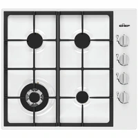 Chef 60cm Natural Gas Cooktop White CHG644WC