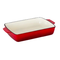 HEALTHY CHOICE CAST IRON ROASTER, RECTANGULE, DISHWASHER SAFE