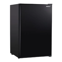 130Ltr BLACK SOLID DOOR BAR FRIDGE