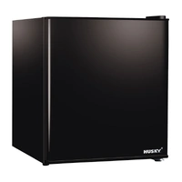43L  BLACK SOLID DOOR BAR FRIDGE
