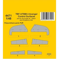 CMK 1/48 TBF-3/TBM-3 Avenger Control Surfaces