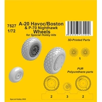CMK 1/72 A-20 Havoc/Boston/ P-70 Nighthawk Wheels for Special Hobby kits
