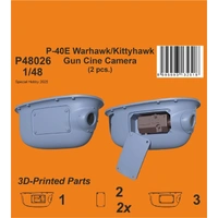 CMK 1/48 P-40E Warhawk/Kittyhawk Gun Cine Camera (N-2 type) / for Eduard kits