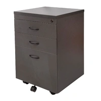 Mobile Pedestal - 2 Personal Drawers + 1 File Drawer - Ironstone CMP2D1F-I