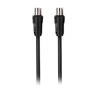 CREST ANTENNA CABLE DUAL SHIELD MALE TO MALE 1.5M BLACK