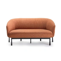 Cosmos 2 Seater Lounge - Rust/Black Powdercoat Frame COSMOS-2-RUST