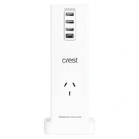  CREST USB CHARGING STATION HEADPHONE STAND
