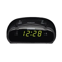 LENOXX CLOCK RADIO, AM/FM RADIO, GREEN LED, 10 MEMORY PRE SETS, PLL
