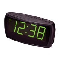 LENOXX 1.8" LARGE NUMBER DISPLAY CLOCK RADIO WITH GREEN LED, AM/FM RADIO, HIGH/LOW DIMMER