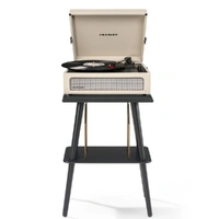 Crosley Voyager Bluetooth Portable Turntable + Crosley Turntable Stand Bundle - Dune