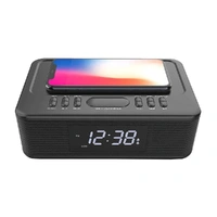 LENOXX WIRELESS CHARGING OF SMARTPHONE 10W, USB CHARGING OF PHONE,CLOCK RADIO, FM RADIO