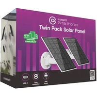 Laser Connect Smart Home 3W Solar Panel Twin Pack CSH-3WSL2-935
