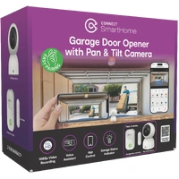 Laser Connect Smart Home Garage Door Opener with Pan and Tilt Camera CSH-GAPNT-178