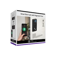Laser Connect Smart Home Deadbolt with NFC and Biometric Scan CSH-SLBIO-870