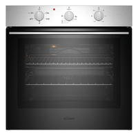 Chef 60cm 5 Function Oven with 10A Plug Stainless Steel CVE6312SC